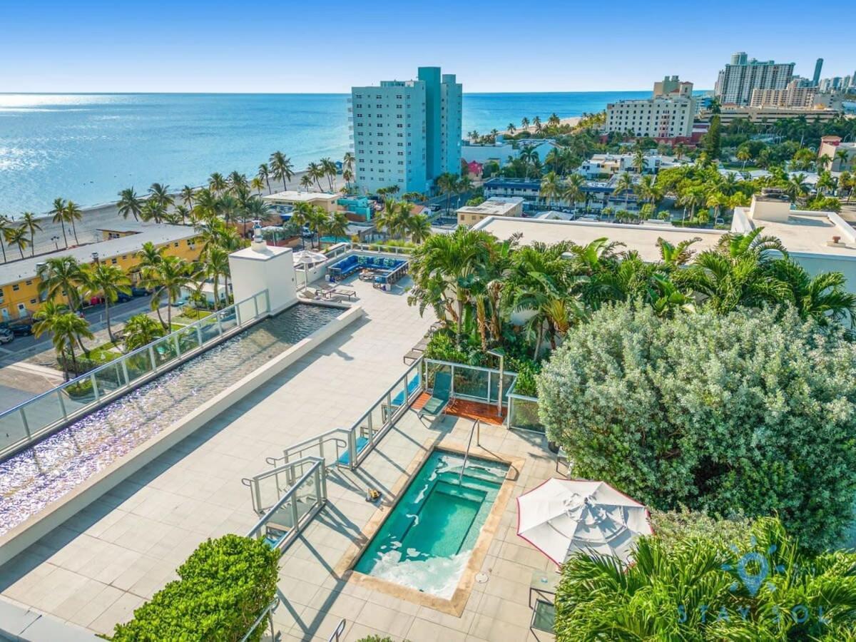 Tropical Oasis - Rooftop Pool- Near Beach - Gym Hollywood Extérieur photo