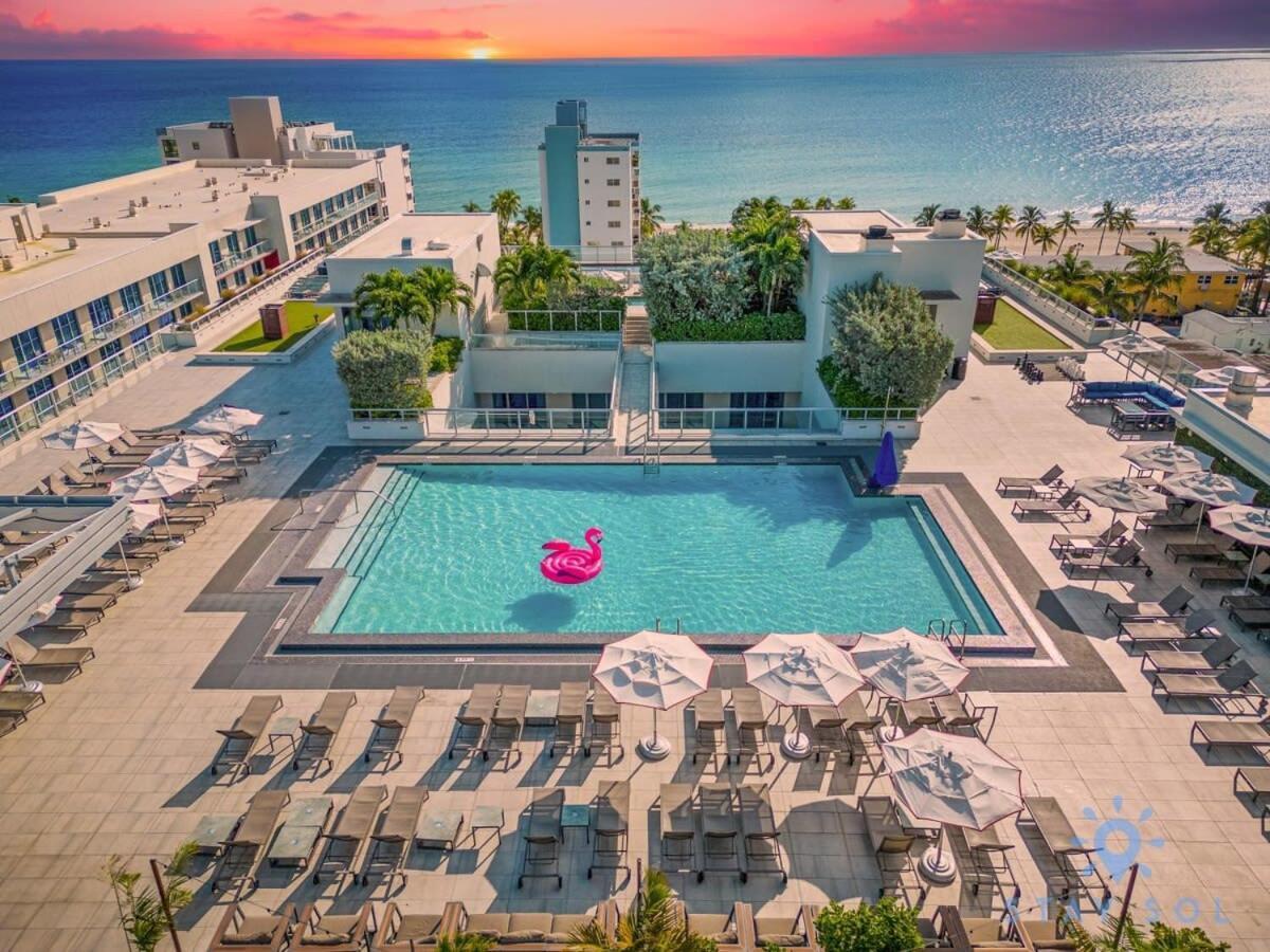 Tropical Oasis - Rooftop Pool- Near Beach - Gym Hollywood Extérieur photo